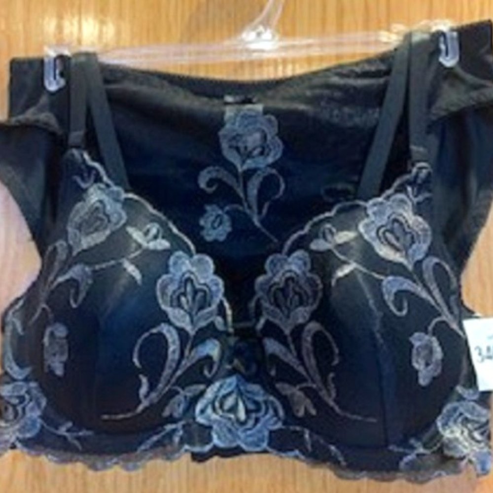 NWT Rampage Intimates Lace Demi Bra 34C & Panty M